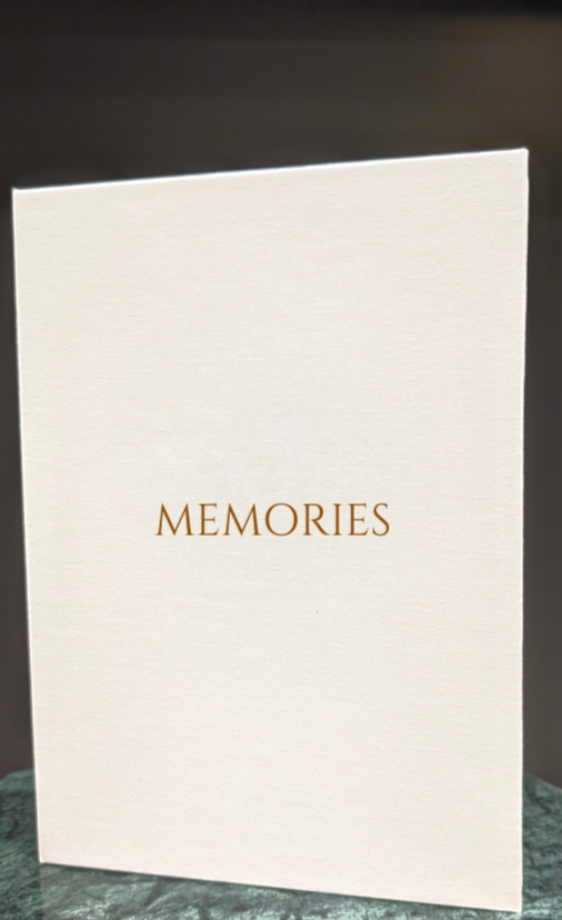 *New* Vertical Linen Memory Book