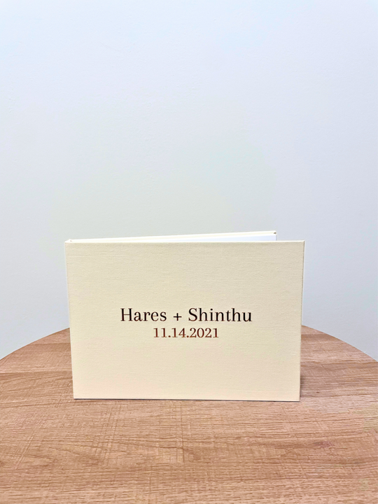 Personalized Luxury Linen Book